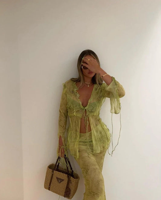 MADISON GRÜNES SET – Stylishes Sommer-Outfit 🌿