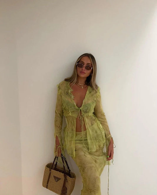 MADISON GRÜNES SET – Stylishes Sommer-Outfit 🌿
