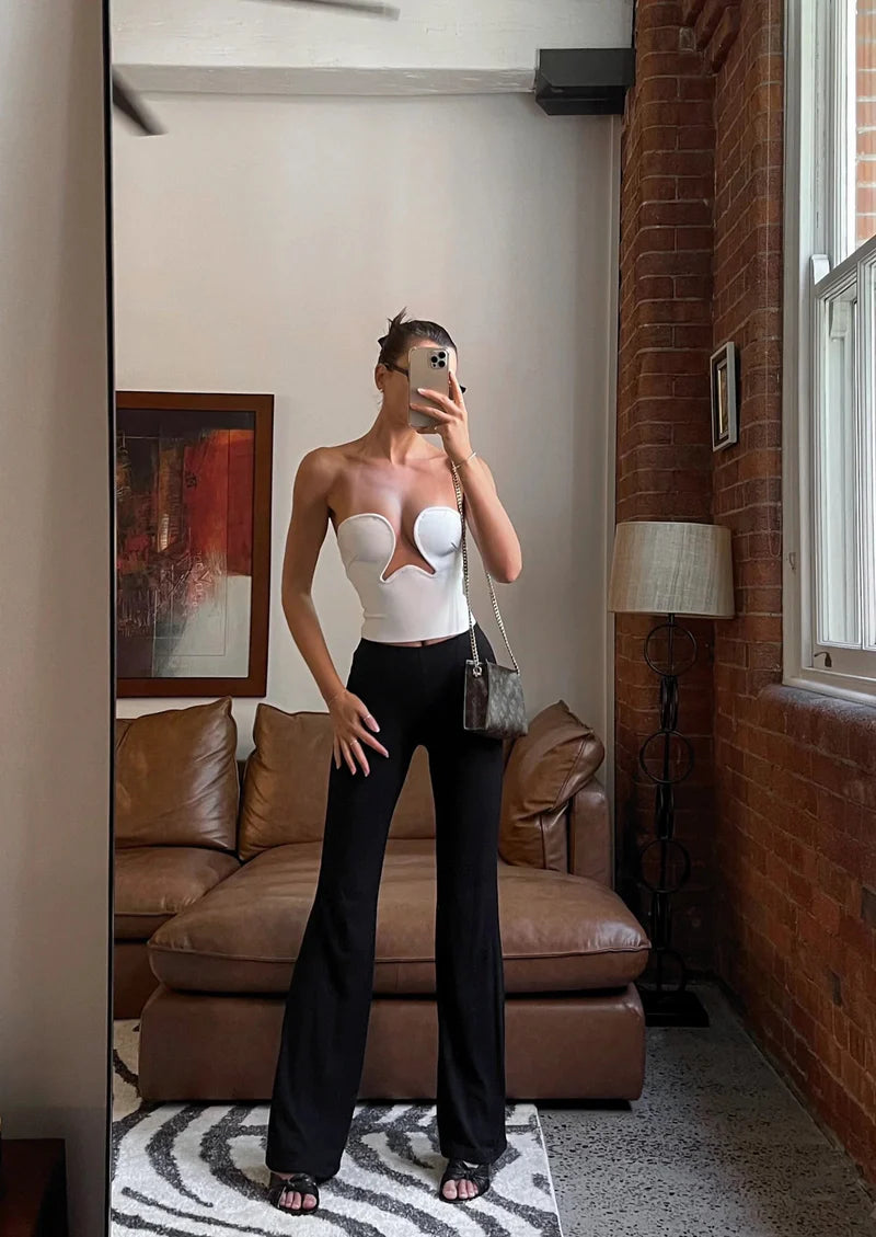 WEIßER KLARA TOP – Premium Basic aus Baumwolle