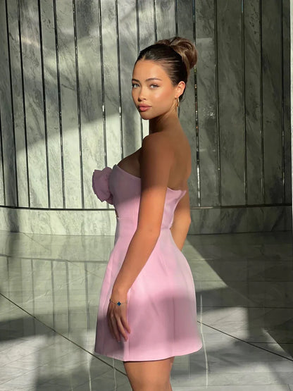 Halley Rosakleid – 3D-Blumenapplikation & Unsichtbarer Reißverschluss