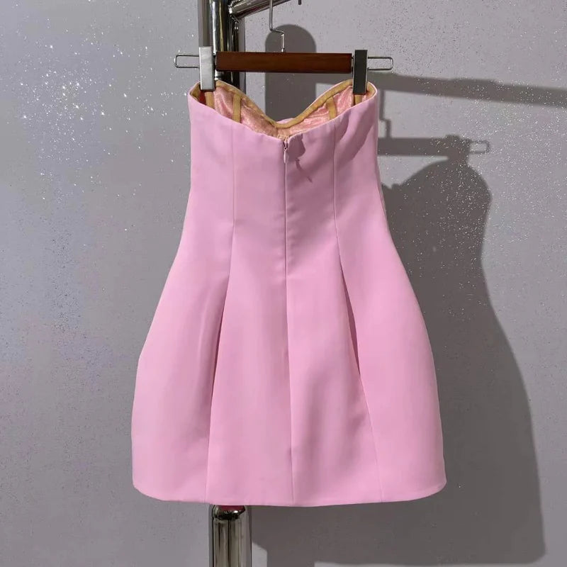 Halley Rosakleid – 3D-Blumenapplikation & Unsichtbarer Reißverschluss