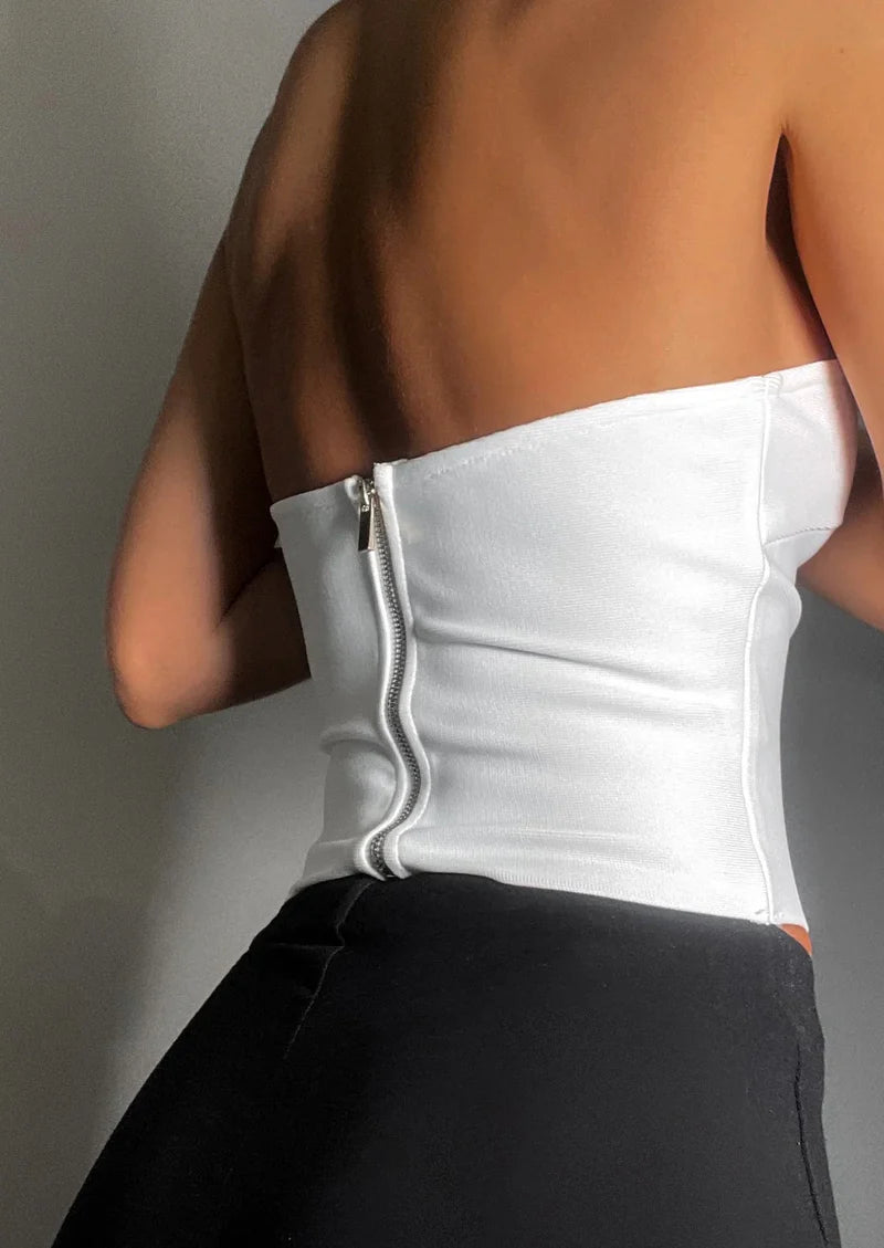 WEIßER KLARA TOP – Premium Basic aus Baumwolle