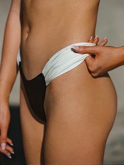 VALENTINO BIKINI SET – Schwarz & Weiß Klassiker ✨