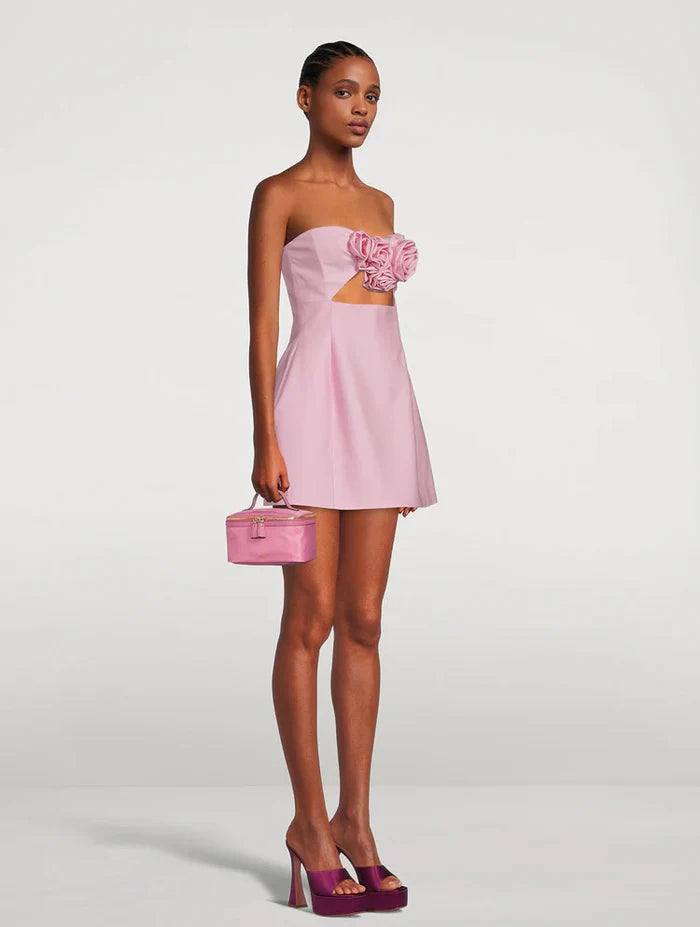 Halley Rosakleid – 3D-Blumenapplikation & Unsichtbarer Reißverschluss