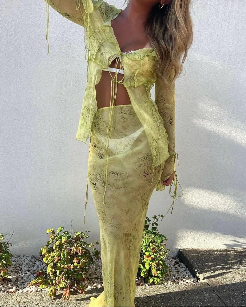 MADISON GRÜNES SET – Stylishes Sommer-Outfit 🌿