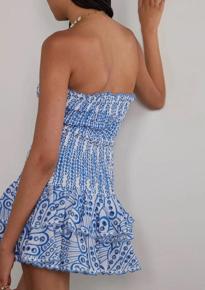BLAUES DOLCE KLEID – Mediterranes Flair für Strand & Stadt 🌊