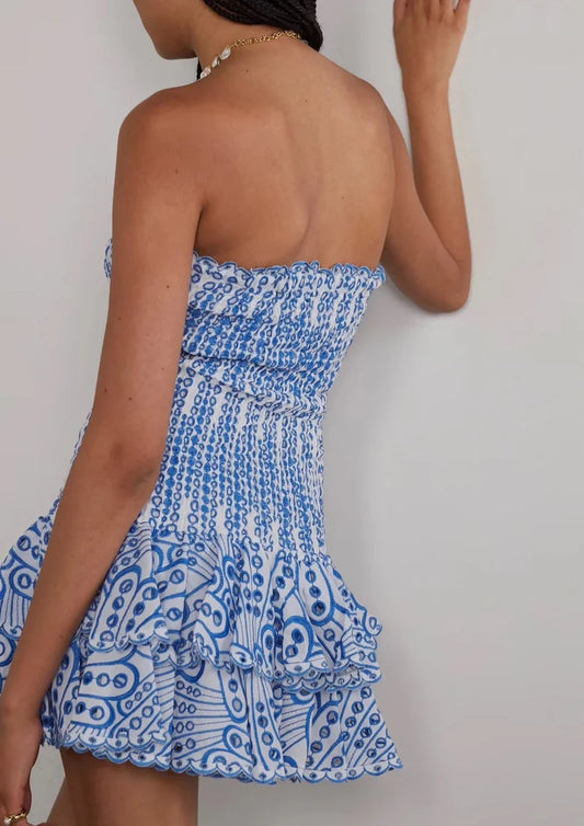 BLAUES DOLCE KLEID – Mediterranes Flair für Strand & Stadt 🌊