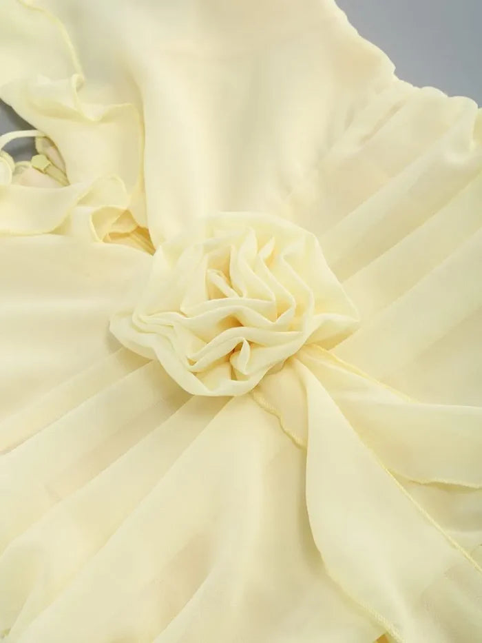 BELLE KLEID – Elegantes Sommerkleid mit Schlitzeinsatz
