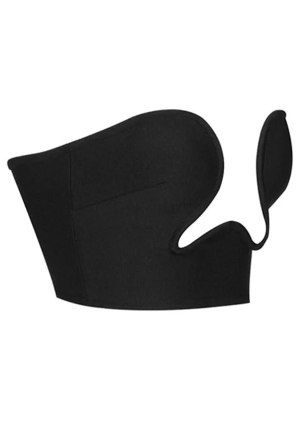 ELEGANTER SCHWARZER KLARA-TOP – Exklusives Design