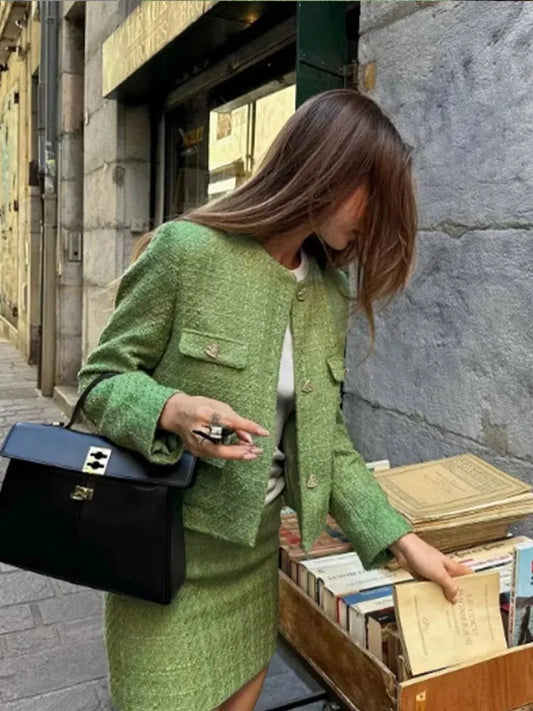 Fabia Tweed-Set