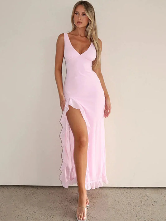 AVRILYAAN KLEID – Raffiniertes Abendkleid mit Seitenschlitz ✨