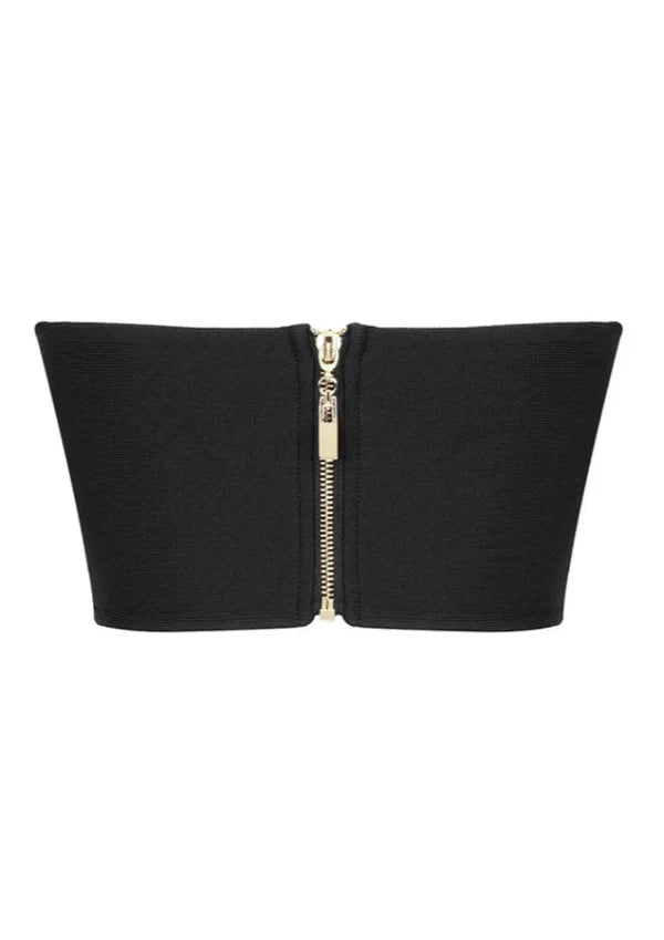 ELEGANTER SCHWARZER KLARA-TOP – Exklusives Design
