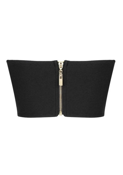 ELEGANTER SCHWARZER KLARA-TOP – Exklusives Design