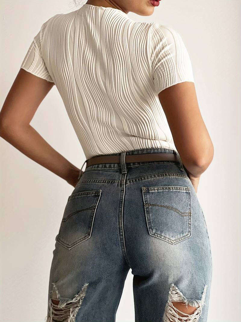 FIORELLA TEXTURED TOP