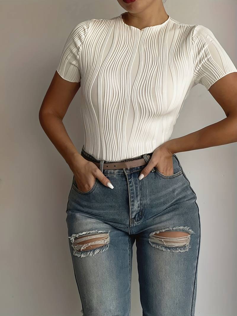 FIORELLA TEXTURED TOP